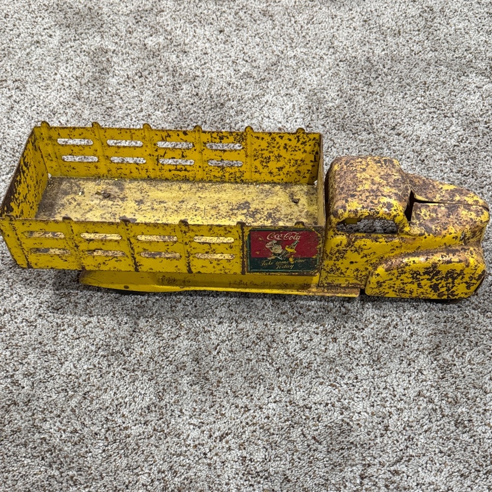 Vintage Yellow Toy Truck